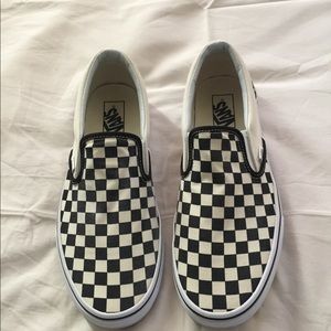 Vans Asher checkerboard shoe
